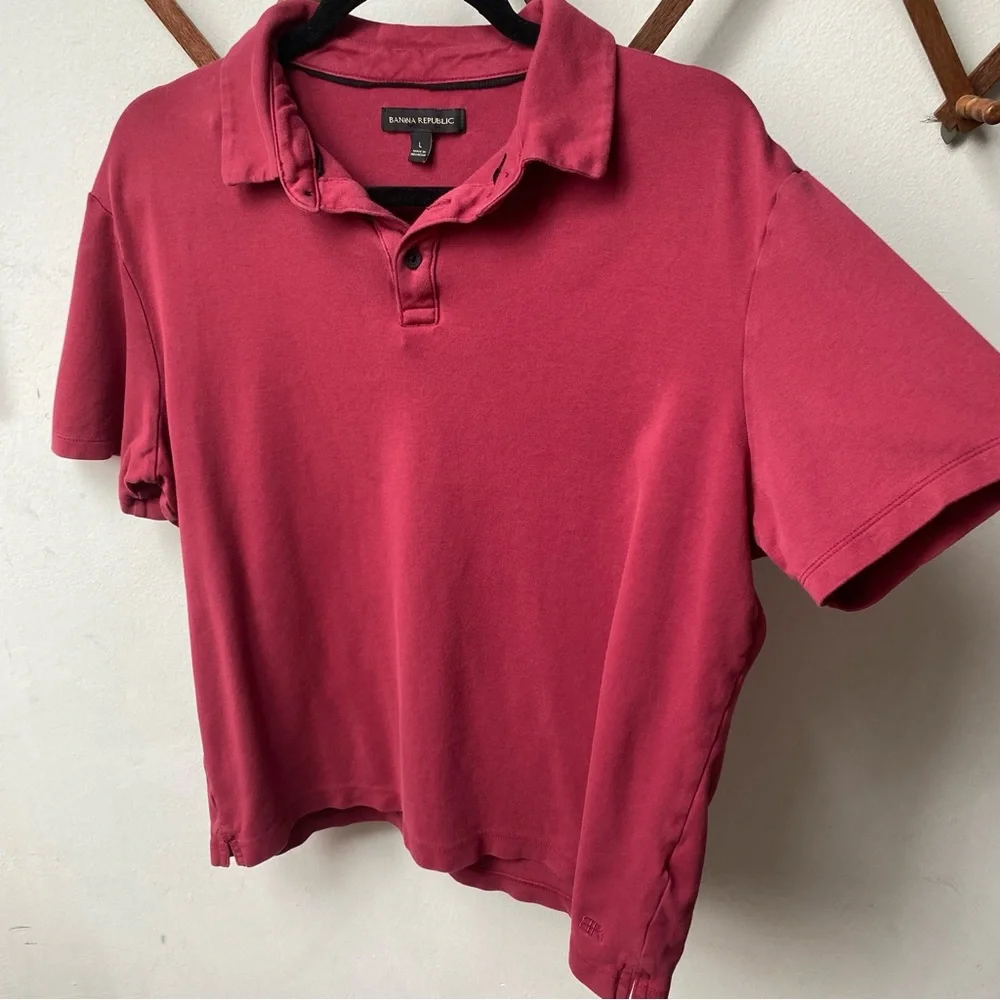 🍄 3/$30 Banana Republic Luxury Polo